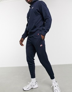Темно-синие джоггеры с маленьким логотипом New Balance-Темно-синий