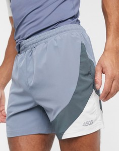 Спортивные шорты с контрастными вставками ASOS 4505-Серый