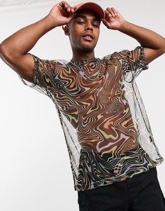 Сетчатая футболка Urban Threads-Мульти