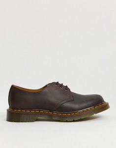 Туфли с 3 парами люверсов Dr Martens 1461-Коричневый
