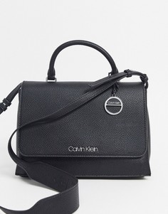 Черная сумка с ручкой Calvin Klein-Черный