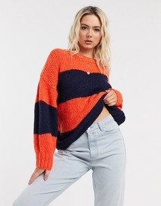 Джемпер oversized в полоску ASOS DESIGN-Мульти