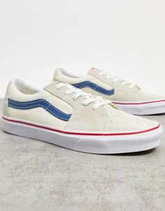 Сине-белые кроссовки Vans SK8-Low-Белый