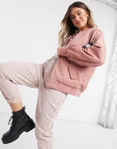 Розовый oversized-бомбер Ugg