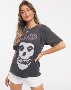 Темно-серая футболка ASOS DESIGN-Серый