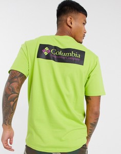 Зеленая футболка Columbia North Cascades-Зеленый