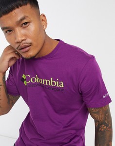 Фиолетовая футболка Columbia CSC Basic Logo-Фиолетовый