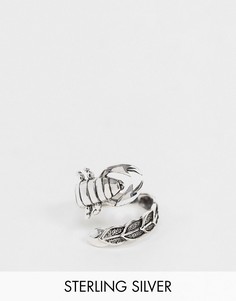 Серебряное кольцо со скорпионом ASOS DESIGN-Серебряный