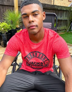 Коралловая футболка с логотипом Jack & Jones-Красный