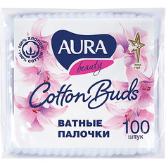 Ватные палочки AURA, 100 шт Cotton Club