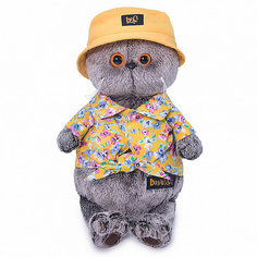 Мягкая игрушка Budi Basa Кот Басик в панаме, 25 см