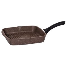 Сковорода-гриль Мечта Гранит 24x24 см, гранит brown