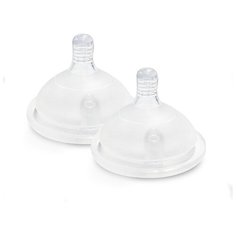 Соска Mother-K Этап 2 (M) силиконовая 5+ (2 шт.) бесцветный