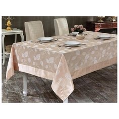 Скатерть KARNA NEO COTON (3015) 160х220 см кофейный