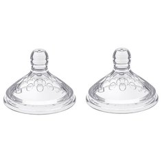 Соска BabyOno Natural Nursing антиколиковая силиконовая для густой жидкости (поток 4) 6м+ 2 шт. бесцветный