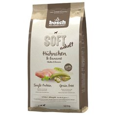 Сухой корм для собак Bosch Soft курица с бананом 1 кг