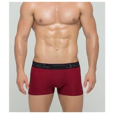 Salvador Dali Трусы боксеры с ромбовидным узором, размер XL, бордовый