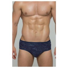 Salvador Dali Трусы слипы с цветочным узором, размер XXL, синий