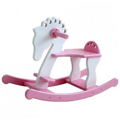Качалка SunnyWoods лошадка Лира (L232001) белый/розовый