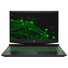 Ноутбук HP PAVILION 15-dk1002ur (Intel Core i7 10750H 2600MHz/15.6"/1920x1080/8GB/512GB SSD/DVD нет/NVIDIA GeForce GTX 1650 Ti 4GB/Wi-Fi/Bluetooth/DOS) 103R4EA темно-серый/зеленый хромированный логотип