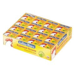 Gallina Blanca Бульон куриный с йодированной солью (48 шт.)
