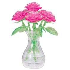 3D-пазл Crystal Puzzle Букет в вазе розовый (90252), 41 дет.