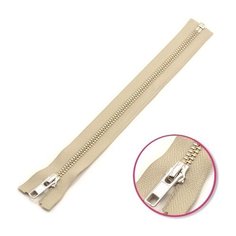 YKK Молния разъёмная 0573985/55, 55 см, светло-серый/анти-никель