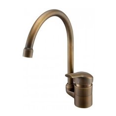 Смеситель для кухни (мойки) KAISER Athlete 19044 bronze однорычажный бронза