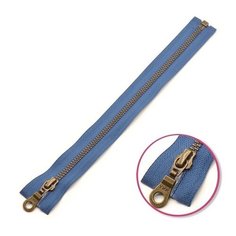 YKK Молния 0503311/120, 120 см, 839 джинсово-голубой/темная латунь