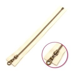YKK Молния 0503311/120, 120 см, 841 грязный белый/темная латунь