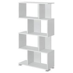 Стеллаж Мэрдэс СЛ-5-4 8 полок, материал: ЛДСП, ШxГxВ: 75х28х139.5 см, белый жемчуг Merdes