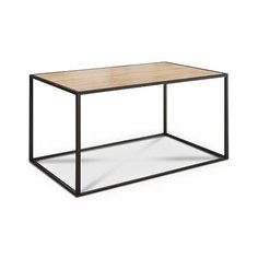 Столик журнальный MEBELSON Стиль 1, ДхШ: 95.1 х 48.8 см, черный муар/дуб сонома
