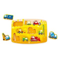 Рамка-вкладыш Hape Строительная техника (E1407), 9 дет.