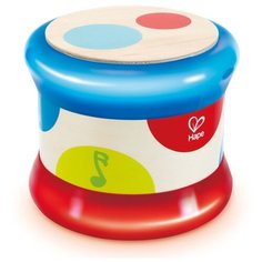 Hape барабан E0333 белый/красный/синий