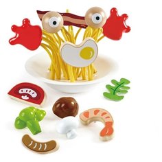 Набор продуктов с посудой Hape Silly spaghetti E3165 разноцветный