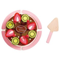 Набор продуктов Hape Double flavored birthday cake E3140 разноцветный