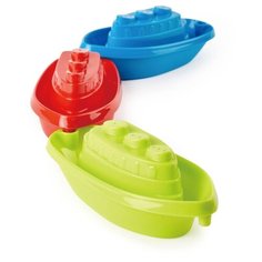 Набор Hape Лодки E4091 зеленый/красный/голубой