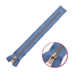 YKK Молния 0643475/10, 10 см, джинсово-голубой/анти-никель