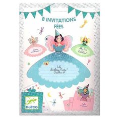 Приглашение DJECO Феи, 8 шт.