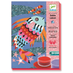 DJECO Набор для рисования песком Радужные рыбки (08661)