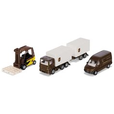Набор техники Siku Служба доставки UPS (6324) белый/коричневый