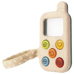 Развивающая игрушка PlanToys Мой первый телефон бежевый/голубой
