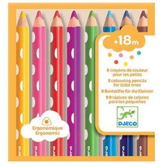 DJECO Цветные карандаши 8 цветов (9004)
