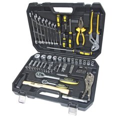 Набор инструментов Эврика (72 предм.) ER-80072 черный/желтый