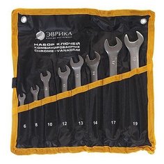 Набор гаечных ключей Эврика (8 предм.) ER-10080 серебристый