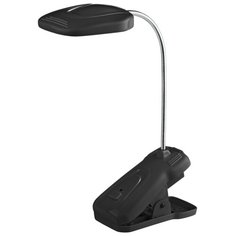 Настольная лампа на прищепке светодиодная ЭРА NLED-420-1.5W-BK, 1.5 Вт ERA