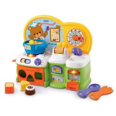 Интерактивная развивающая игрушка VTech Моя первая кухня белый/желтый/зеленый/оранжевый