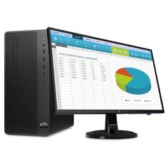 Настольный компьютер HP 290 G3 MT (9UF76ES) Mini-Tower/Intel Core i5-9500/8 ГБ/128 ГБ SSD/Intel UHD Graphics 630/Windows 10 Pro/монитор 23.8 дюйм. черный