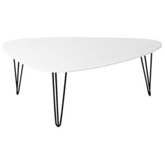 Столик журнальный Калифорния мебель Престон, ДхШ: 120 х 70 см, белый