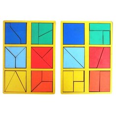 Головоломка SmileDecor Сложи квадрат 1 уровень (мини) Н001